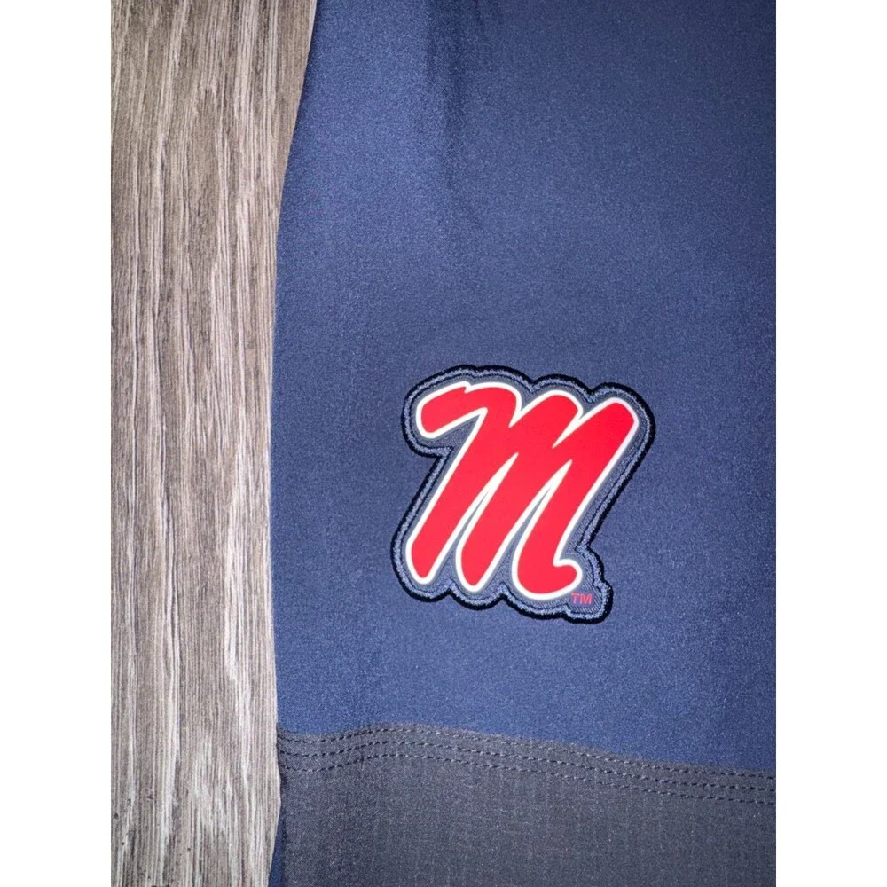 Mens XL Nike Ole Miss Rebels Football Team Issued On-Field Woven Track Pants NEW